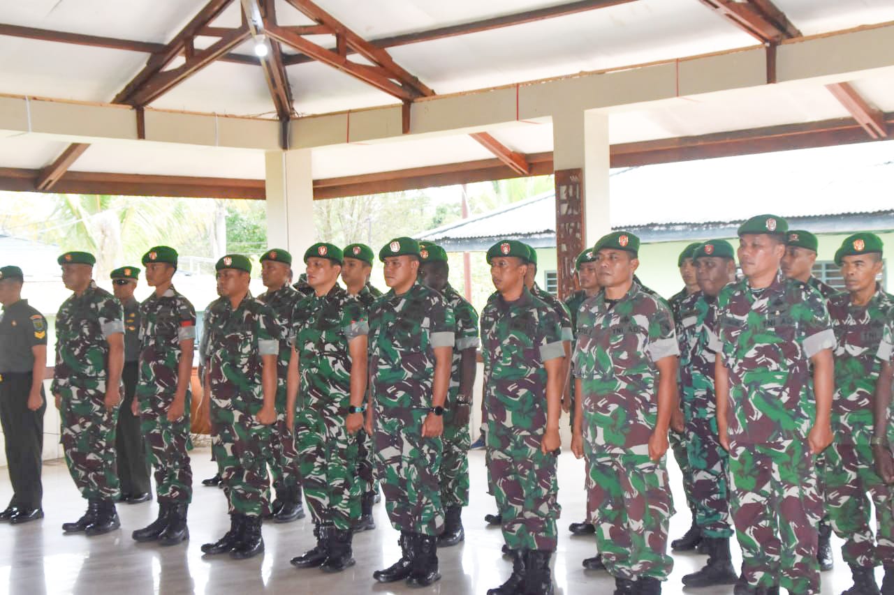 Kodim 1710/Mimika Gelar Acara Laporan Korps Kenaikan Pangkat