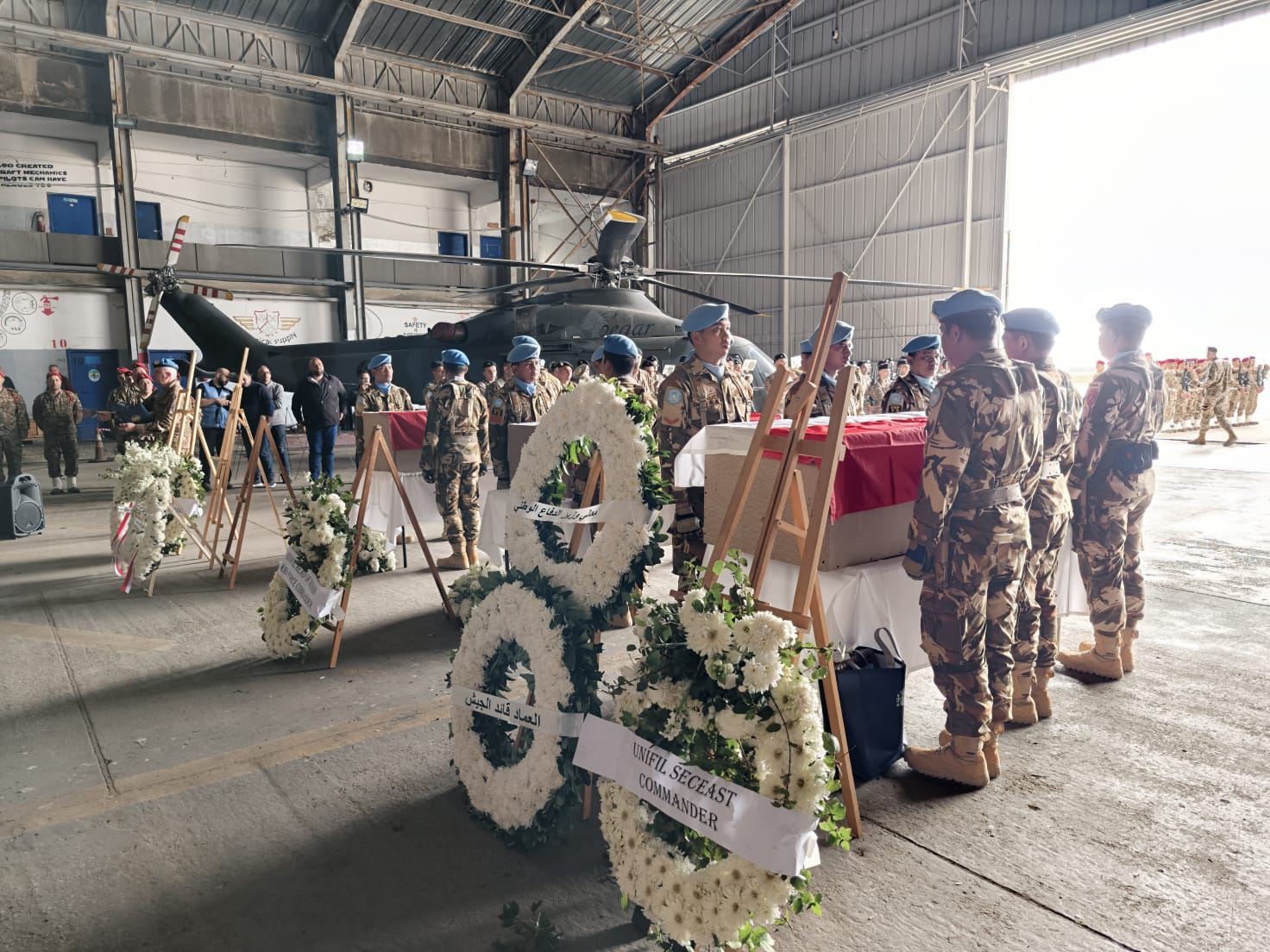 UNIFIL Gelar Upacara Memorial untuk Tiga Prajurit TNI yang Gugur di Lebanon Selatan