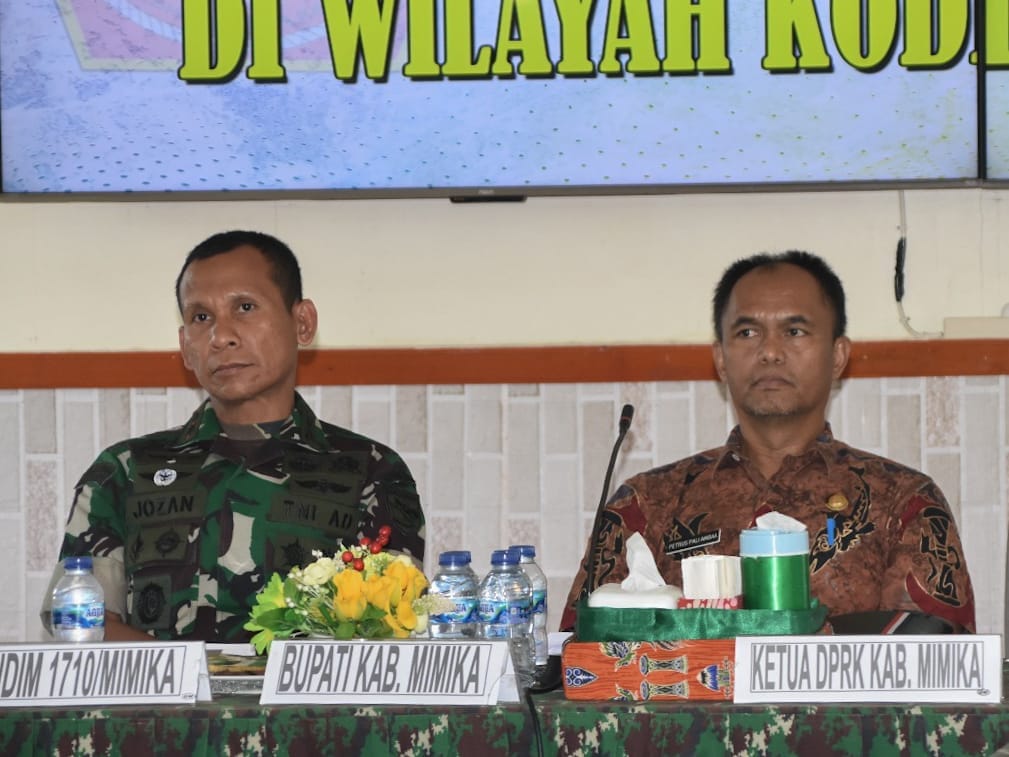 Melalui Rakornis TMMD Ke-128, Dandim Mimika Perkokoh Kolaborasi untuk Pemerataan Pembangunan