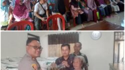 Kapolsek Padamara  IPTU Siswanto ,SH. Kawal Penyaluran Bantuan Pangan Untuk Ratusan Warga Desa Bojanegara Kecamatan Padamara