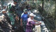 TMMD ke 128 Terus Kebut Pembangunan Tanggul Penahan Tanah (TPT) di Desa Brabe Antisipasi Longsor dan Abrasi Jalan