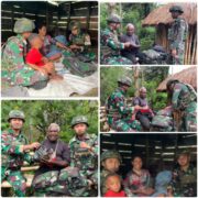 Hadir Untuk Negeri, Satgas Yonif 521/DY Berikan Pelayanan Kesehatan di Distrik Kelila