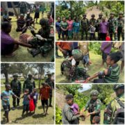 Pererat Tali Silaturahmi, Satgas Yonif 521/DY Kunjungi Tokoh Agama dan Berikan Pelayanan Kesehatan Gratis di Kampung Bolakme