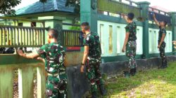 Anggota Kodim 0913/PPU Percantik Pangkalan Makodim