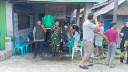 Bentuk Kepedulian, Babinsa Koramil 01/Penajam Melayat Ke Rumah Duka Keluarga THL Koramil