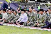 Wapang TNI Dampingi Menhan RI Shalat Idul Adha Bersama Prajurit dan Masyarakat di Papua Barat
