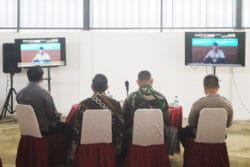 Dandim 0913/PPU Bersama Forkopimda PPU Ikuti Launching Peresmian Operasionalisasi 1061 Titik DKMP oleh Presiden RI