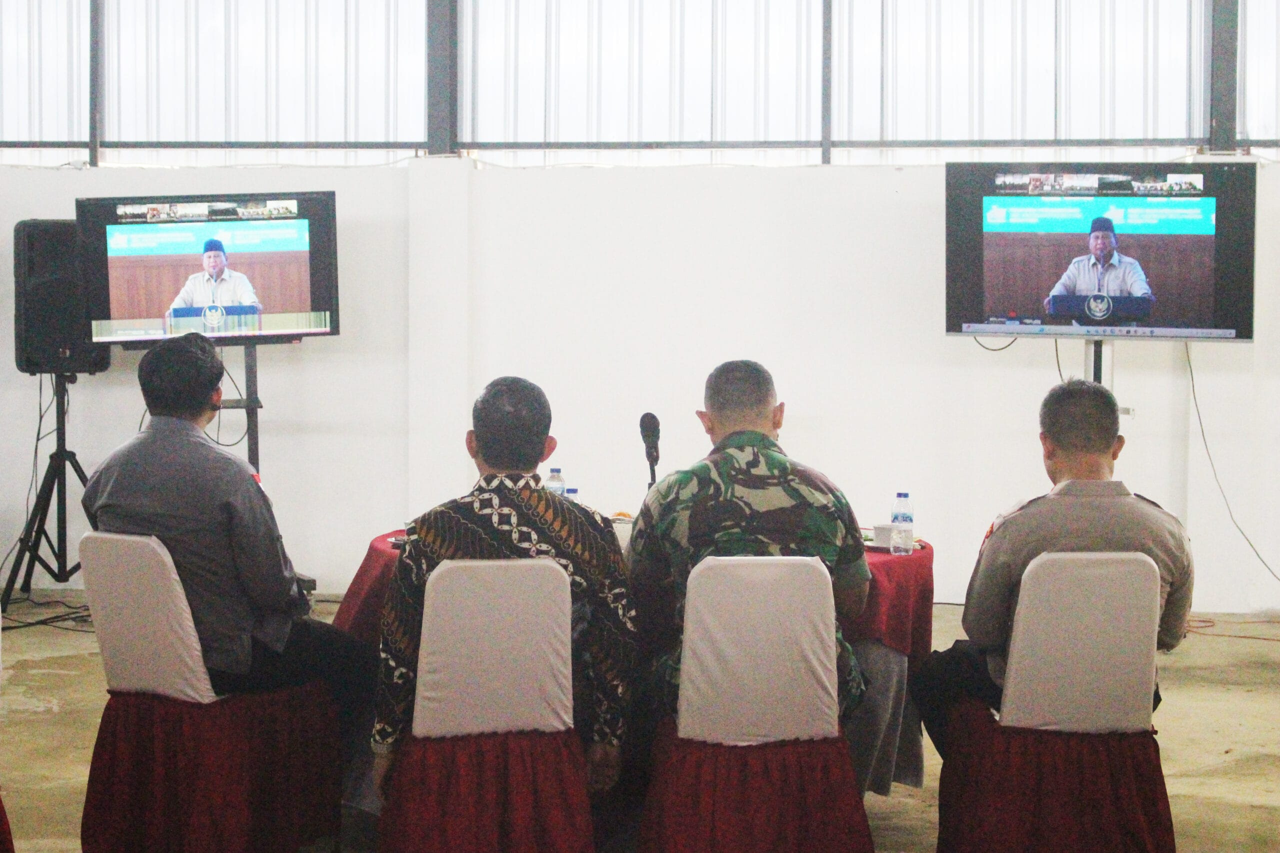 Dandim 0913/PPU Bersama Forkopimda PPU Ikuti Launching Peresmian Operasionalisasi 1061 Titik DKMP oleh Presiden RI
