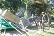 Sinergitas Tanpa Batas,TNI ,Polri Serta Tim Gabungan Musnahkan Arena Judi Sabung Ayam