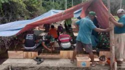 Pembangunan Jembatan Garuda di Desa Gita Masuki Tahap Persiapan Pengecoran