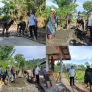 Bermain Kelereng Bersama Anak-Anak di Lokasi TMMD Ke-128 Kodim 1801/Manokwari