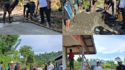 Bermain Kelereng Bersama Anak-Anak di Lokasi TMMD Ke-128 Kodim 1801/Manokwari