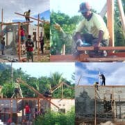 Tak Peduli Panas Terik, Satgas TMMD Ke-128 Kodim 1801/Manokwari Tetap Semangat Pasang Rangka Atap