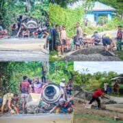 Kebut Pengecoran Jalan, Satgas TMMD KE-128 Kodim 1801/Manokwari Kejar Target Pembangunan
