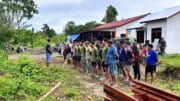 Awali Tugas dengan Apel Pagi, Satgas TMMD ke-128 Kodim 1801/Manokwari Siap Kerja Maksimal ‎