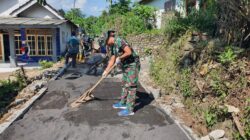 Pemasangan Paving di Dusun Klagin Desa Brabe Capai 70 Persen