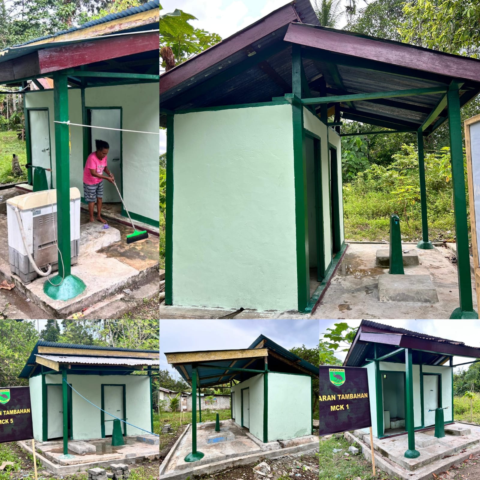 5 Unit MCK Warga Kampung Tanah Rubuh Rampung dan Dicat