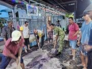 Pererat Kebersamaan, Satgas Kerjabakti Bersama Masyarakat Desa Brabe