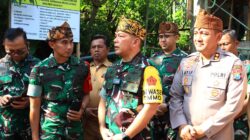 Tim Wasev Sterad TNI Melakukan Kunjungan Kerja Ke Lokasi Program TMMD Ke 128 di Desa Brabe