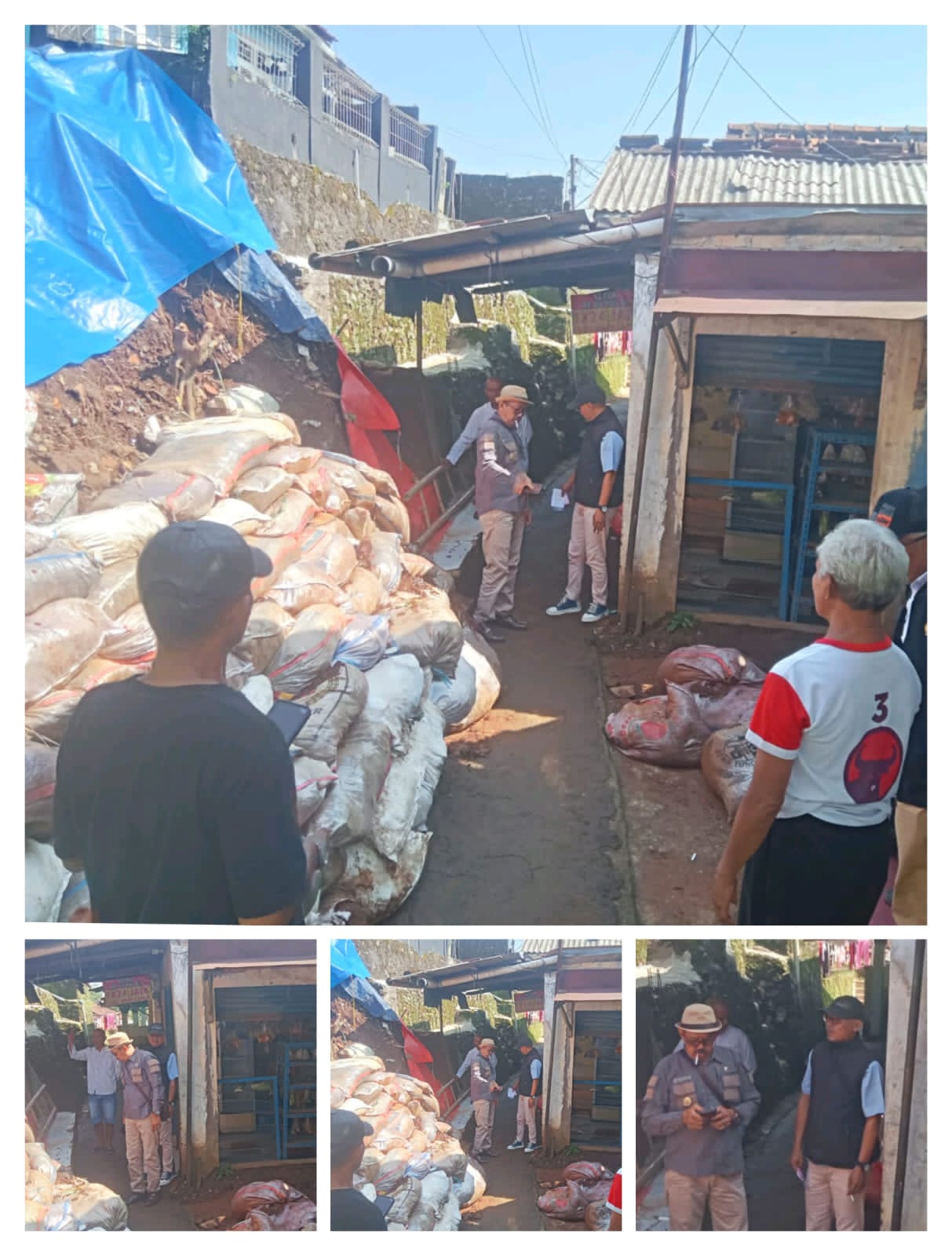 Kepala Desa Bojong Jengkol Tinjau Langsung Longsor Susulan, Pemdes dan Warga Lakukan Perbaikan Gotong Royong Kepala Desa Bojong Jengkol Tinjau Langsung Longsor Susulan, Pemdes dan Warga Lakukan Perbaikan Gotong Royong