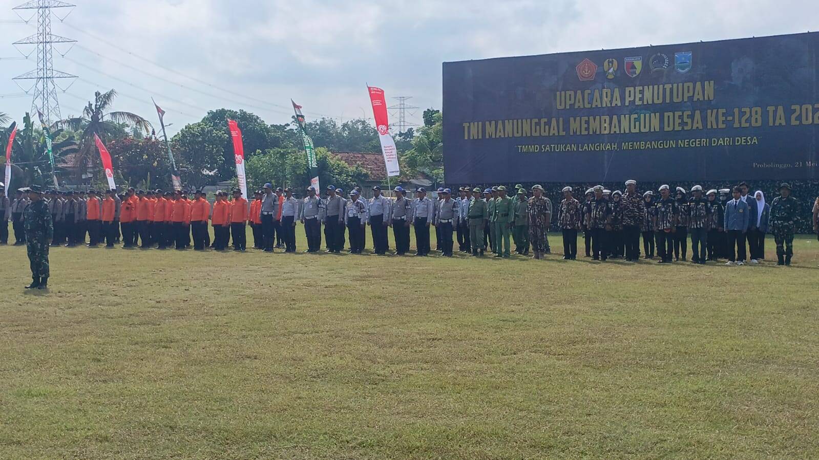 Kasdam V / Brawijaya Brigjen TNI Zainul Bahar Pimpin Upacara Penutupan TMMD Ke-128 Kodim 0820/Probolinggo Kasdam V / Brawijaya Brigjen TNI Zainul Bahar Pimpin Upacara Penutupan TMMD Ke-128 Kodim 0820/Probolinggo