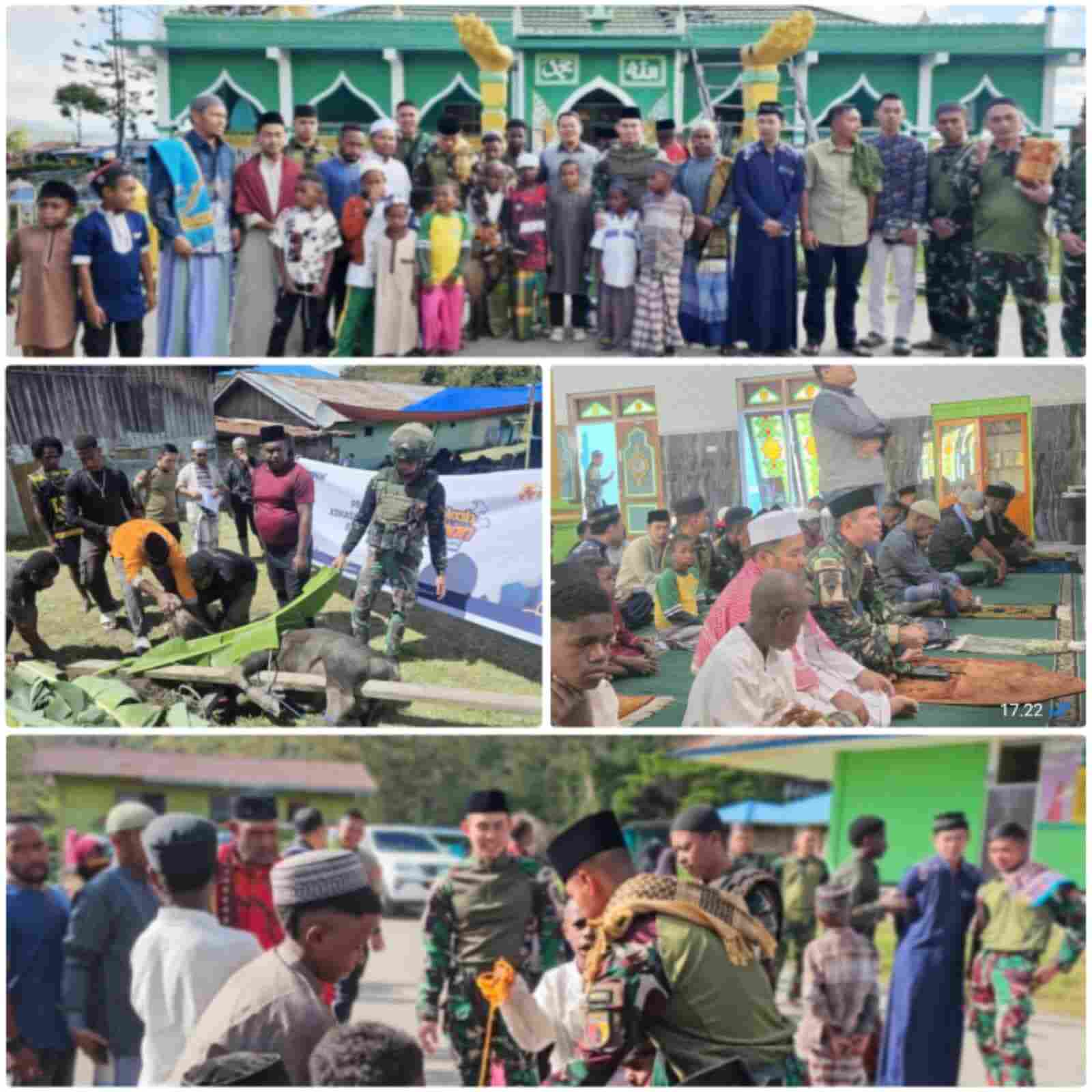 Merajut Kebersamaan di Hari Raya Idul Adha 1447 H, Satgas Yonif 521/DY Rayakan Momen Penuh Hikmah di Masjid Al Aqsa dan Serahkan Hewan Kurban Bersama Warga Distrik Walesi Merajut Kebersamaan di Hari Raya Idul Adha 1447 H, Satgas Yonif 521/DY Rayakan Momen Penuh Hikmah di Masjid Al Aqsa dan Serahkan Hewan Kurban Bersama Warga Distrik Walesi