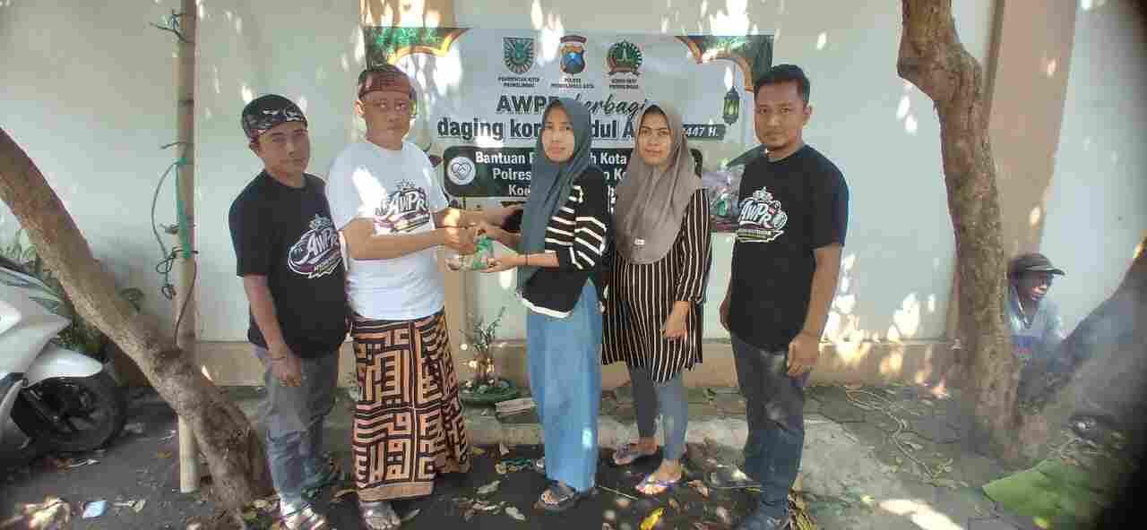AWPR dan Forkopimda Kompak Tebar Daging Kurban, Solidaritas Sosial di Probolinggo Menguat
