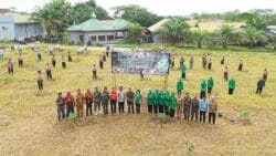 Kodim 0913/PPU Dukung Kodam VI/Mlw Pecahkan Rekor Muri dengan Tanam 10 .100 Ulin