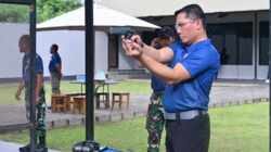 Pererat Sinergitas, Lanud Sultan Hasanuddin Gelar Coffee Morning dan Latihan Menembak Eksekutif Bersama Forkopimda