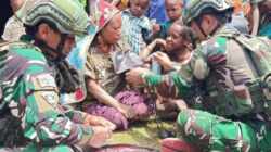 Prajurit Koops TNI Habema Serentak Berikan Pelayanan Kesehatan di Pelosok Papua
