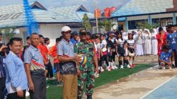 Babinsa Bukitraya Hadiri Undangan Pembukaan Turnamen Bola Voli Pelajar