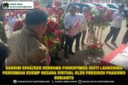 Dandim 0906/Kkr Bersama Forkopimda Ikuti Launching Peresmian KDKMP Secara Virtual Oleh Presiden Prabowo Subianto