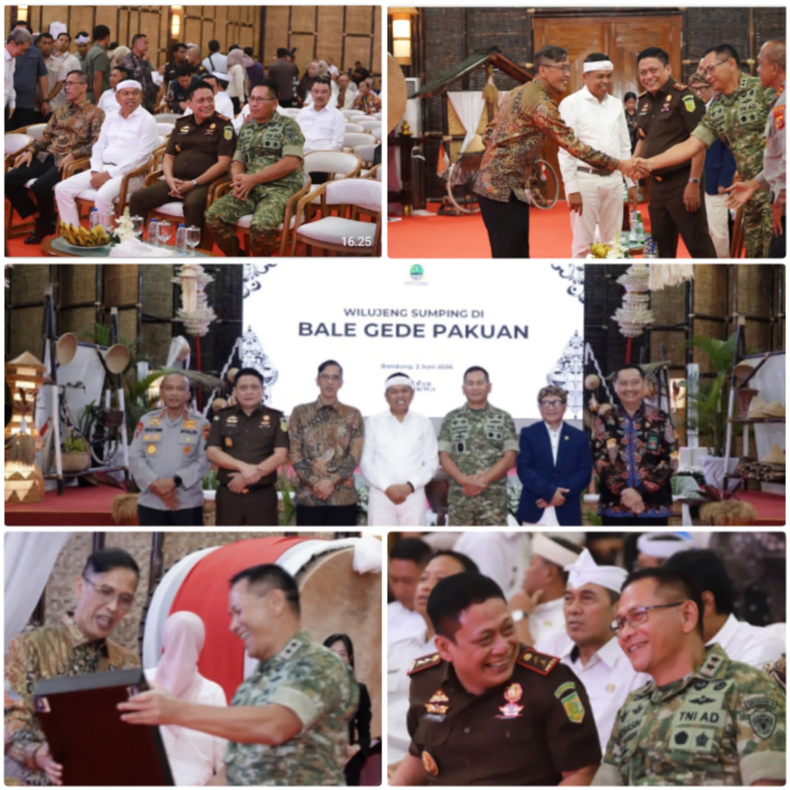 PANGDAM III/SILIWANGI HADIRI ACARA LEPAS SAMBUT KEPALA KEJAKSAAN TINGGI JAWA BARAT TAHUN 2026