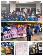 PMII Segel Kantor UPTD Wilayah IV, Desak Evaluasi Kepala UPTD dan Percepatan Perbaikan Jalan Rusak
