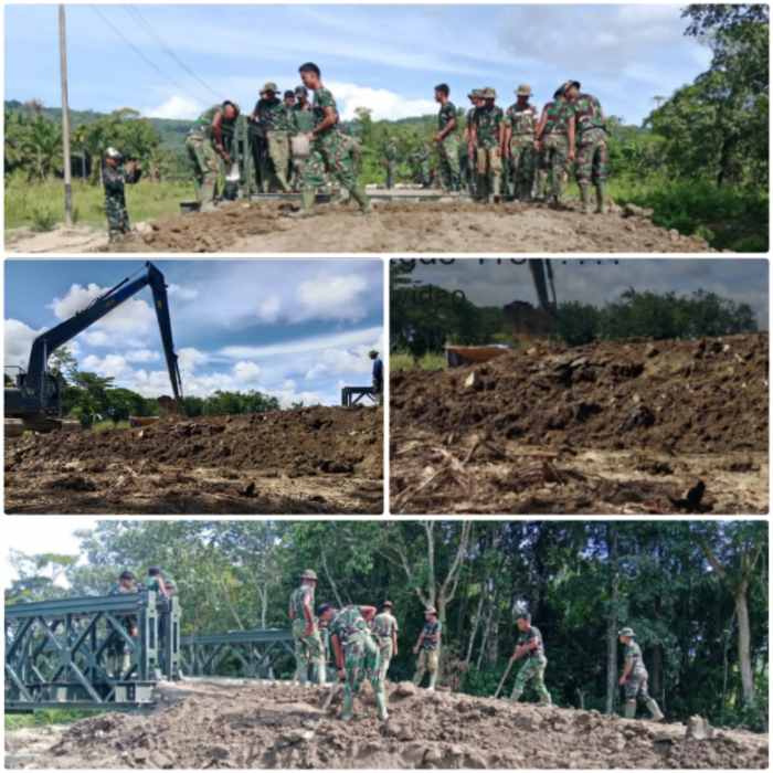 Satgas Karya Bakti TNI Wujudkan Harapan Warga Hilihoru Lewat Jembatan Modular Satgas Karya Bakti TNI Wujudkan Harapan Warga Hilihoru Lewat Jembatan Modular
