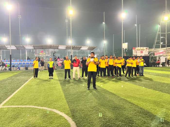 Turnamen Mini Soccer Antarbagian Polresta Berlangsung Semarak dalam Nuansa Bhayangkara