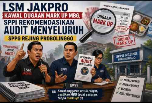 SPPG Rejing Jadi Sorotan, Dugaan Mark Up Bahan Baku MBG Kini Dalam Pengawasan SPPI SPPG Rejing Jadi Sorotan, Dugaan Mark Up Bahan Baku MBG Kini Dalam Pengawasan SPPI