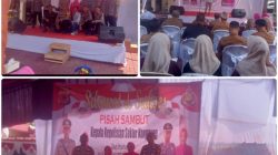Pisah Sambut, Kepala Kepolisian Sektor Nanggung Dari pejabat Lama, AKP Ucup Supriatna S,P,d.,M,PD. Kepada Pejabat Baru AKP ANO Junaidi, S,H M,H