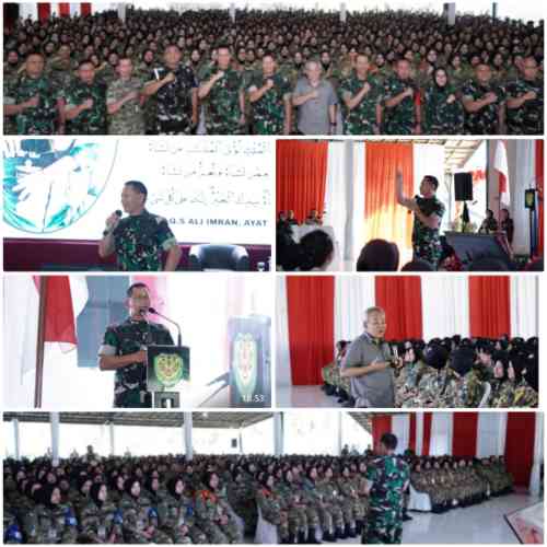 Pangdam III/Siliwangi Bekali Wawasan Kebangsaan kepada Siswa SPPI KDKMP dan KNMP di Dodik Belanegara Rindam III/Slw
