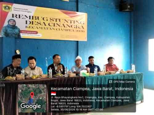 Rembuk Stunting Desa Cinangka Perkuat Sinergi, Targetkan Zero Stunting