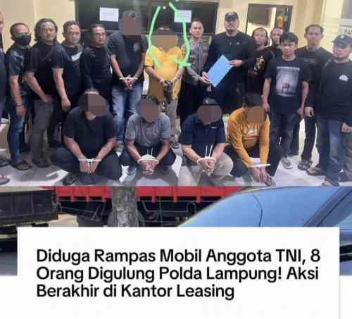 Ancaman dan Intimidasi Warnai Perampasan Pajero Milik Anggota TNI di Lampung