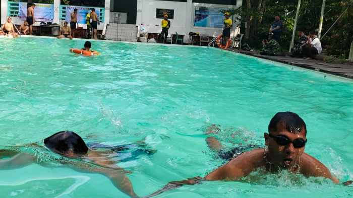 Lanjutan Tes Garjas UKP dan Periodik I, Prajurit Korem 091/ASN Tes Ketangkasan renang dasar jarak 50 meter Lanjutan Tes Garjas UKP dan Periodik I, Prajurit Korem 091/ASN Tes Ketangkasan renang dasar jarak 50 meter