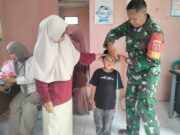 Peduli Balita, Babinsa Saloloang Dampingi Posyandi di Wilayah Binaan