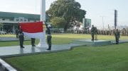 Khidmat, Korem 091/ASN Laksanakan Upacara Bendera Rutin Guna Memelihara Kedisiplinan Prajurit