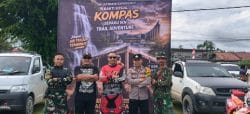 Danramil 04/Sepaku Ikuti Bakti Sosial Kompas Sepaku IKN Trail Adventure dan Jelajah Air Terjun Tembinus