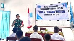 Babinsa Koramil Timika Beri Pembekalan kepada Siswa-Siswi Baru SMA Taruna Timika