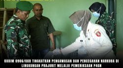 Kodim 0906/Kkr Tingkatkan Pengawasan dan Pencegahan Narkoba di Lingkungan Prajurit Melalui Pemeriksaan P4GN
