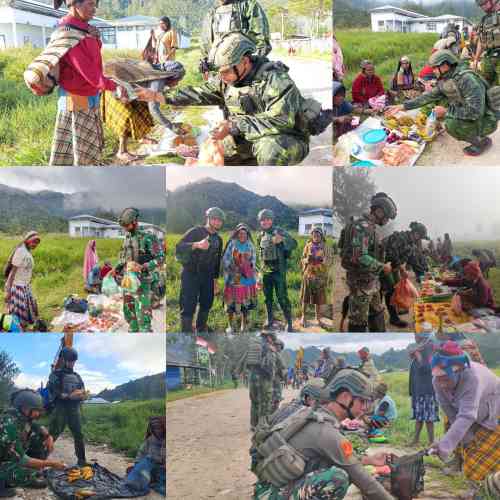 Ketulusan Prajurit Marinir untuk Papua, Membeli Hasil Tani dan Menumbuhkan Senyum Mama-Mama Ketulusan Prajurit Marinir untuk Papua, Membeli Hasil Tani dan Menumbuhkan Senyum Mama-Mama