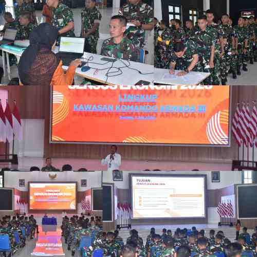 Dukung Ekonomi Kuat dan Berkelanjutan, Prajurit Koarmada III Ikuti Pendataan Sensus Ekonomi 2026 Dukung Ekonomi Kuat dan Berkelanjutan, Prajurit Koarmada III Ikuti Pendataan Sensus Ekonomi 2026