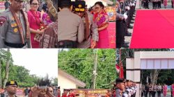 Prosesi Adat dan Pedang Pora Warnai Penyambutan Kapolda PBD Brigjen Pol. Yulius Audie Sonny Latuheru